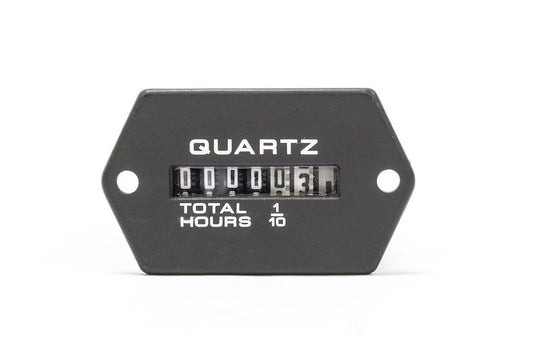 Teleflex 56967P Sierra Marine  - Gauge Hour Meter; 2.1 Inch Width x 1.2 Inch Height; Electrical; 10,000 Hours; Analog; Black Face/ Black Bezel; For Marine Applications
