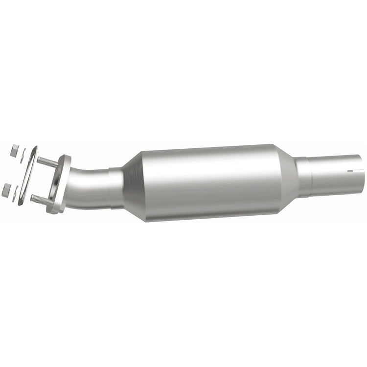 MagnaFlow Exhaust Products 280579 Magnaflow 48 State Converter  - Catalytic Converter; OEM Grade; Stainless Steel Case; Bolt-On Inlet; Clamp-On Outlet; 17-1/4 Inch Overall Length; With Flange Gasket