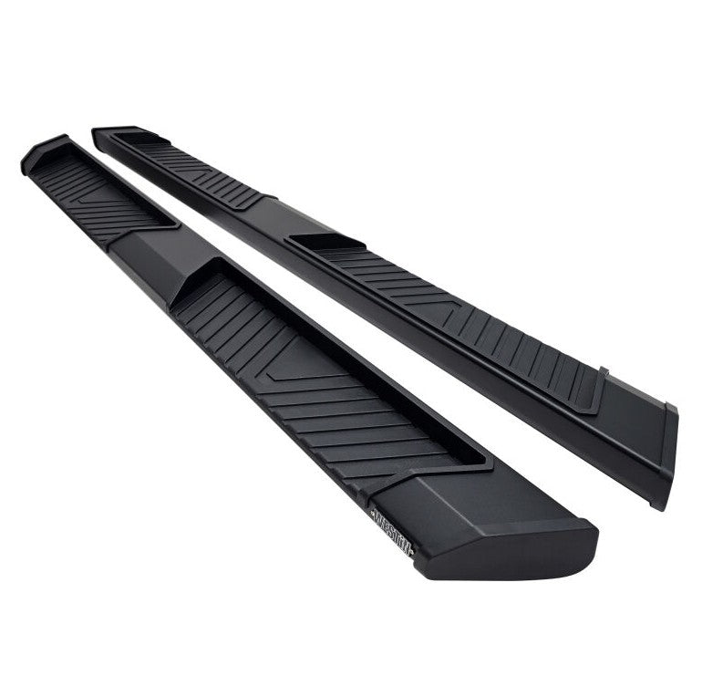 Westin 2464125 Automotive 24-64125 - Running Board; AT6 Series; Powder Coated; Textured Black; Aluminum; Unlighted; Rocker Panel Mount; With Black End Caps/ Bracket Covers/ Mounting Brackets And Hardware