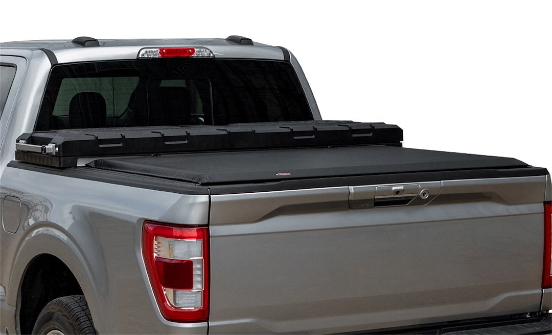 Access 61339 Covers  - Tonneau Cover; Toolbox ®; Soft Roll-Up Hook And Loop; Low Profile; Black; Vinyl; Lockable Using Tailgate Handle Lock; Use With 19 To 21 Inch Length Over The Rail Tool Box