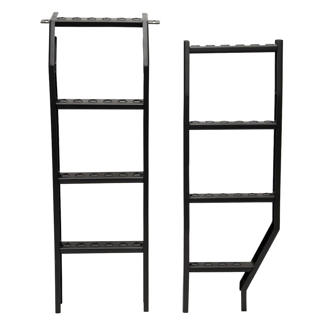Westin 1500035 Automotive 15-00035 - RV Ladder; Mesa; 14-1/2 Inch Height; Aluminum; Fixed; 7 Steps; Bolt-On Permanent Mount; 2-1/2 Inch Width; Powder Coated/ Black; With Mounting Bracket And Hardware