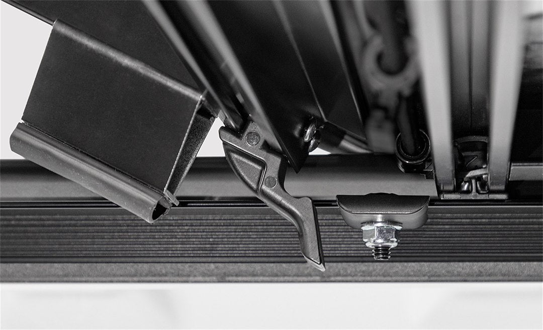 ACI B1050079 ACCESS Covers  - Tonneau Cover; LOMAX®; Hard Fold; Low Profile; 2 Folds/ 3 Panels; Black Matte; Aluminum; Lockable Using Tailgate Handle Lock; Not Compatible With Tool Box