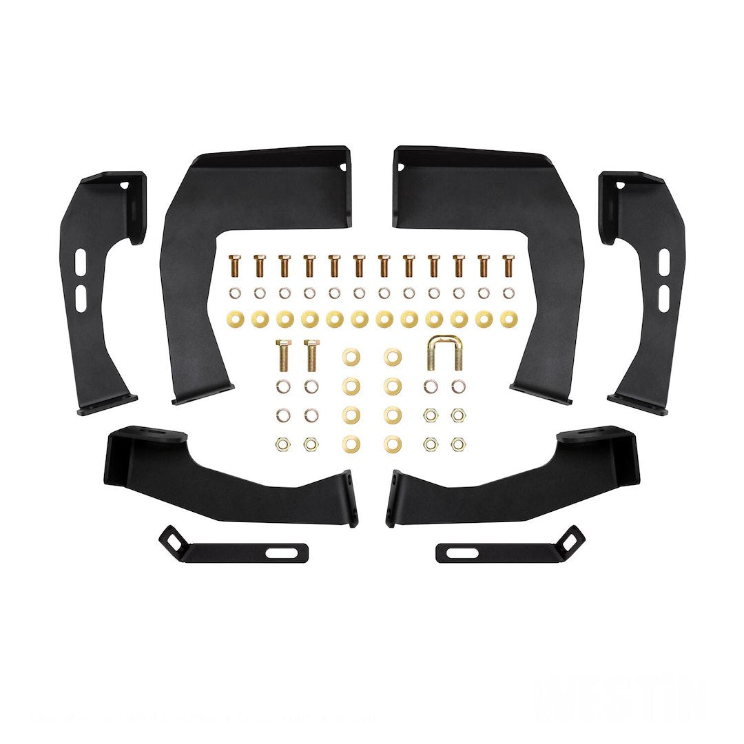 Westin 56116852 Automotive 56-116852 - Nerf Bar; HDX; With Drop Down Steps; 3 Inch Square Straight; Powder Coated; Black With Stainless Drop Steps; 410 Stainless Steel; With Welded End Caps; Body Mount