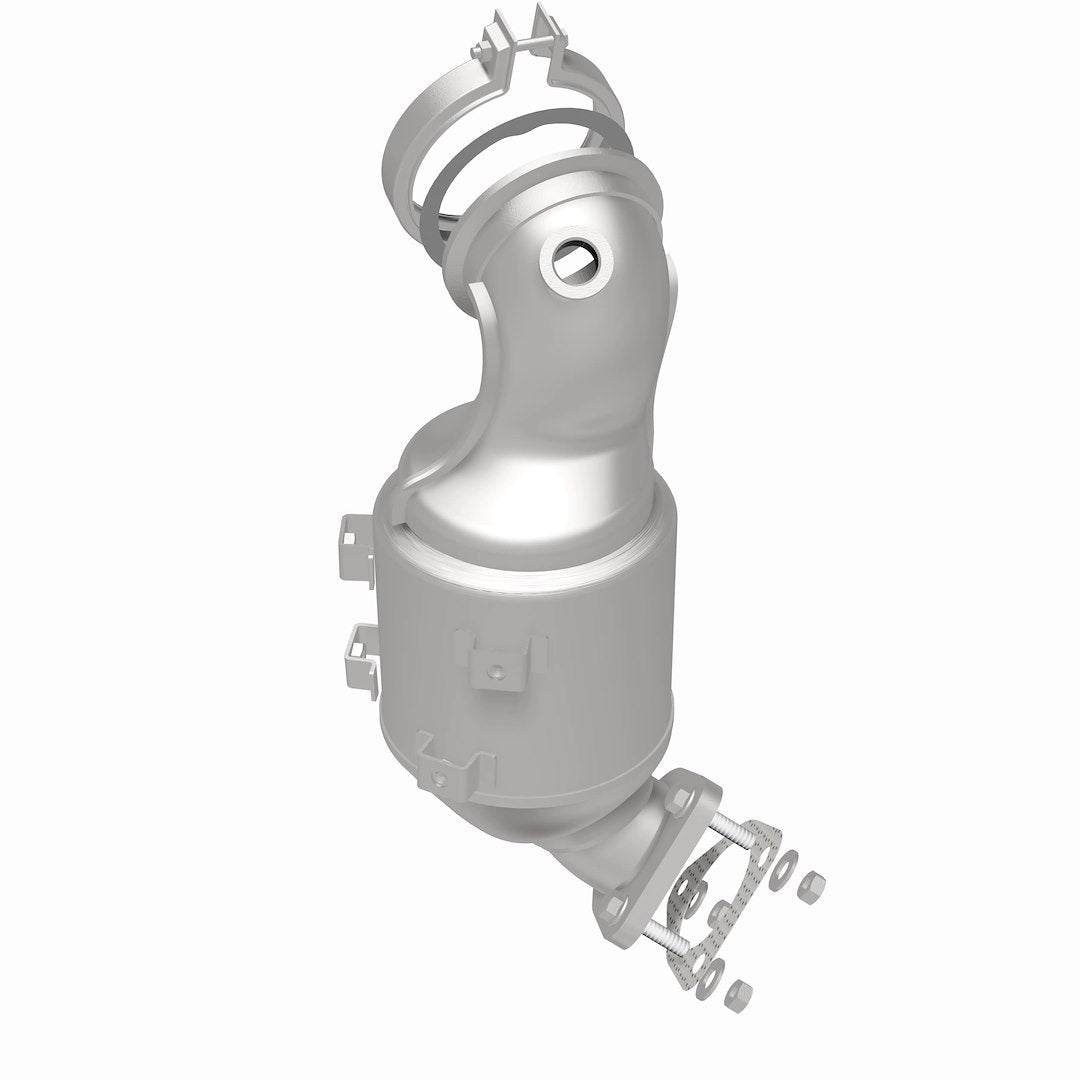 MagnaFlow Exhaust Products 280173 Magnaflow 48 State Converter  - Catalytic Converter; Direct-Fit OEM Grade; Stainless Steel Case; Clamp-On Inlet; Bolt-On Outlet; 14 Inch Overall Length; With Clamp/ Gasket/ Nut/ Washer/ Bolt