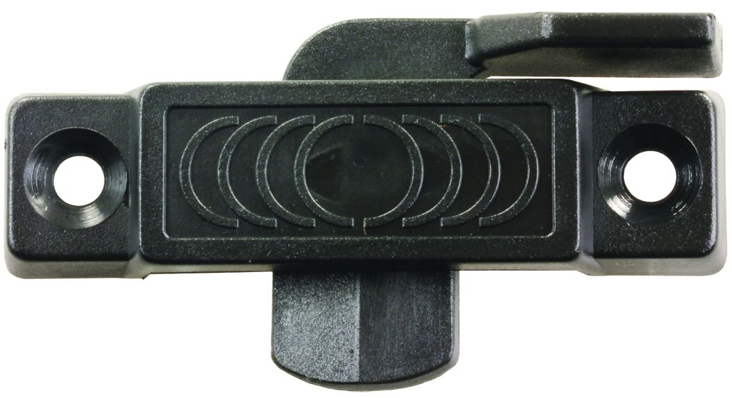 JR Products 81875 Window Latch; 2-1/4 Inch Mounting Pattern; Plastic; Single; With Mounting Screws