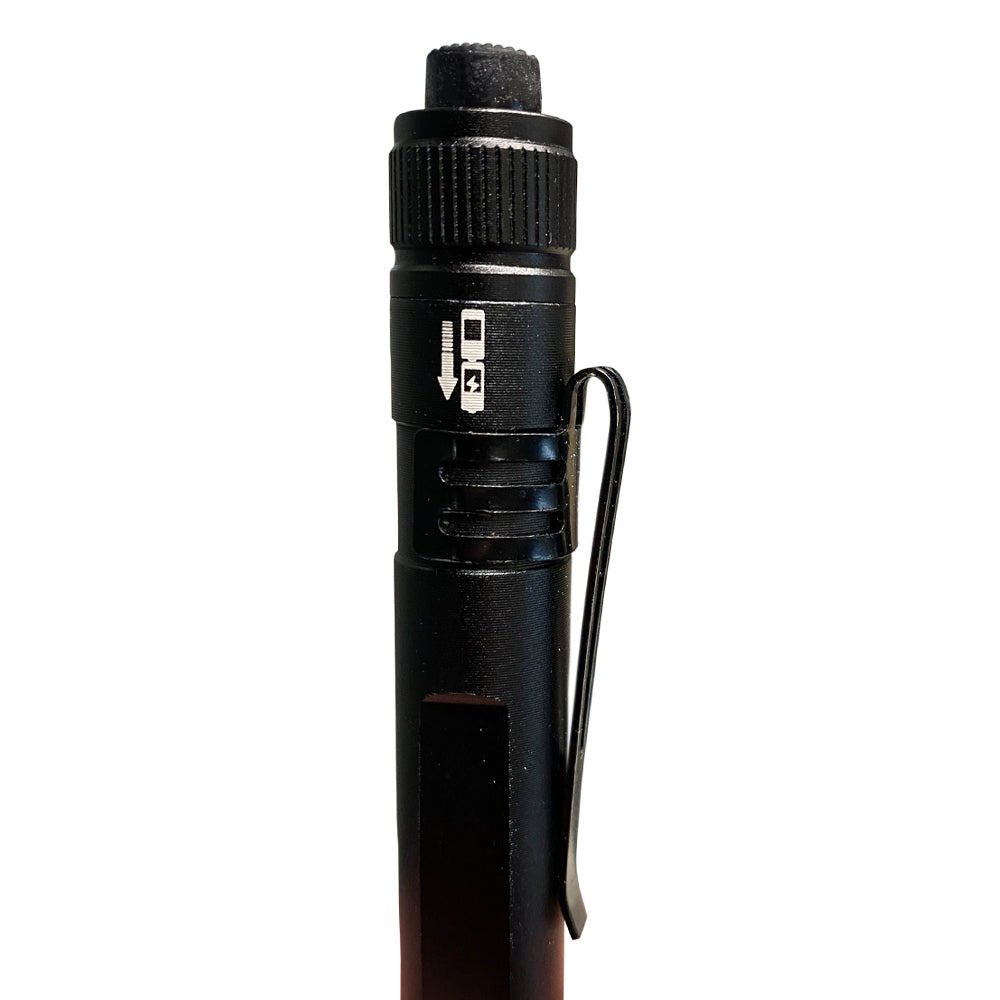 Race Sport Lighting 1007532 Flashlight; Handheld; 3 Mode CREE LED; Clear Lens; Linear Beam; Black; Rechargeable Battery; 2.78 Watt; 350 Lumens; IP67 Rated; 5500K Color Temperature; 50,000 Hour Lifespan; Single
