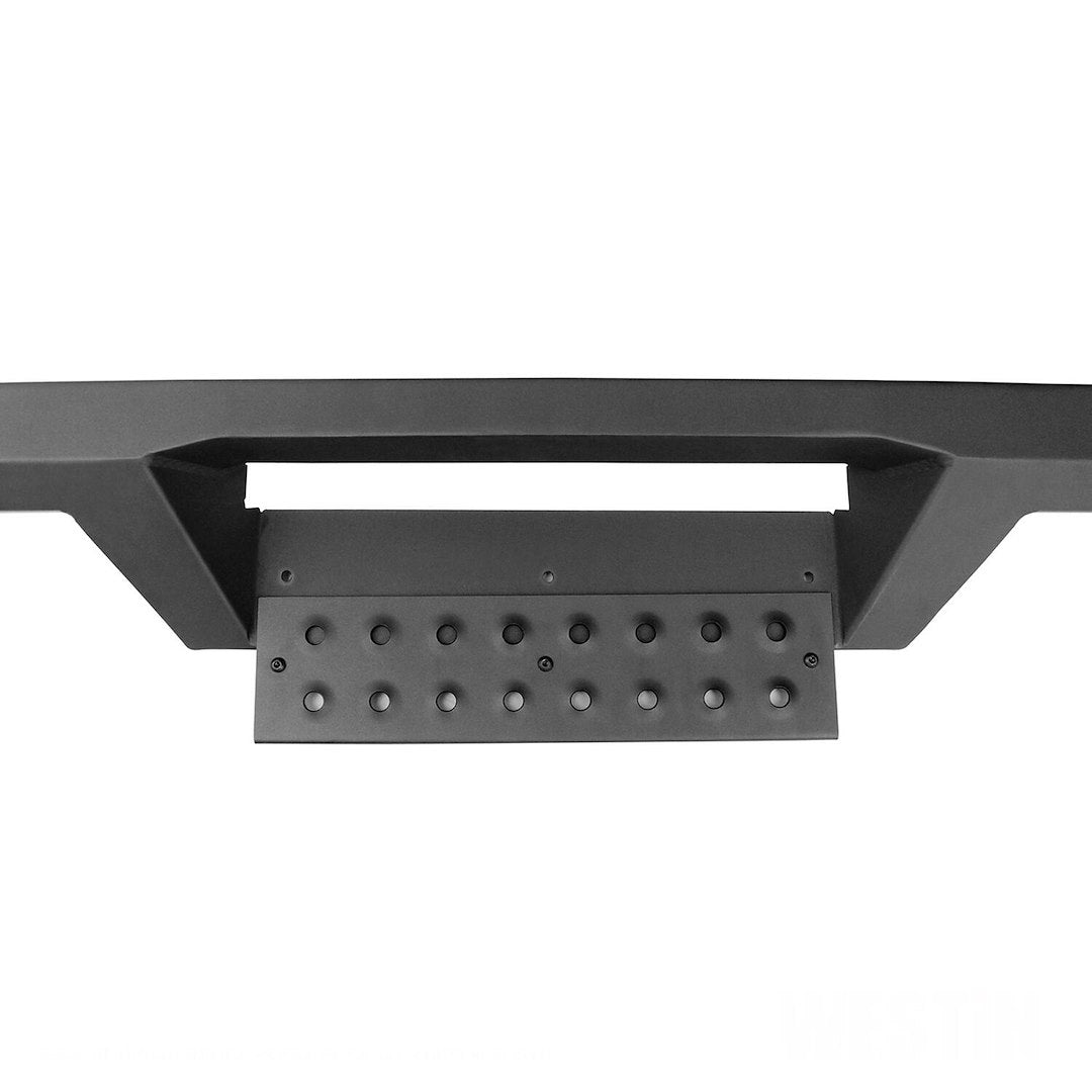 Westin 5611955 Automotive 56-11955 - Nerf Bar; HDX; With Drop Down Steps; 3 Inch Square Straight; Powder Coated; Black; Mild Steel; With Welded End Caps; Frame Body Mount; Also Use New Number 56-13725