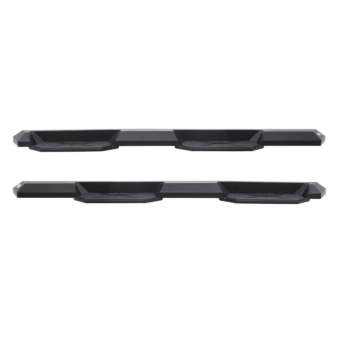 Westin 5624075 Automotive 56-24075 - Nerf Bar; HDX Xtreme; With Step Pads; 3 Inch Square Straight; Textured Powder Coat; Black; Steel; With Welded End Caps; Rocker Panel Mount