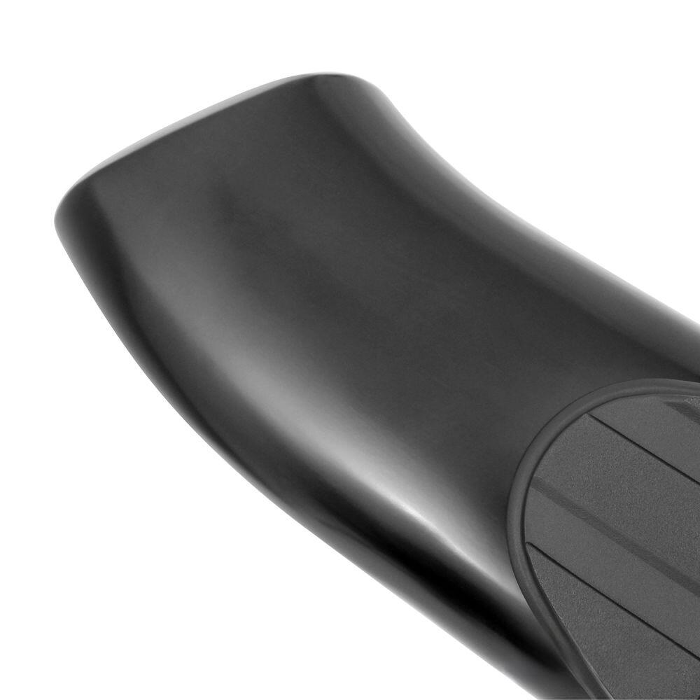 Westin 2153835 Automotive 21-53835 - Nerf Bar; PRO TRAXX®; With Step Pads; 5 Inch Oval Bent; Powder Coated; Black; Steel; With Welded End Caps; Rocker Panel Mount