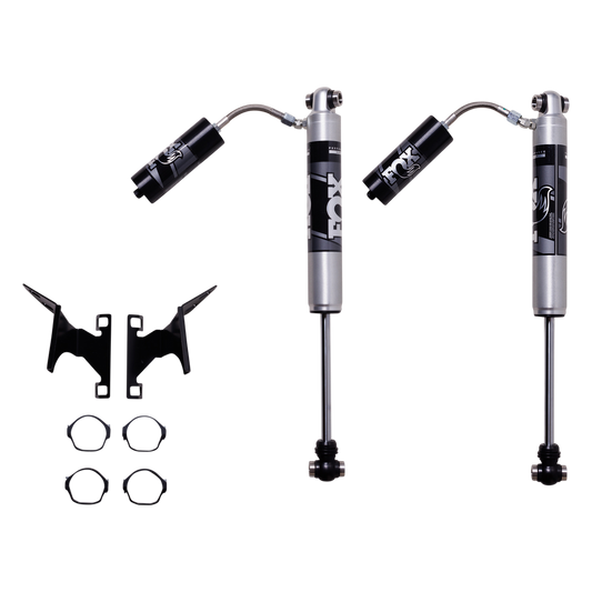 FOX Factory 88524270 Fox Shocks 885-24-270 - Shock Absorber; 2.0 Performance Series; Hydraulic/ Nitrogen Gas Charged; With External Reservoir; Limited One Year Warranty; Without Shock Absorber Boots; Silver/ Black; Set Of 2; With Reservoir Clamps