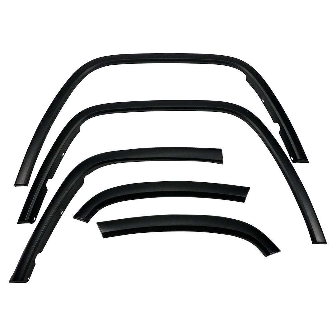 Crown 1MPK Automotive  - Fender Flare; OE Replacement; Textured Black; Plastic; Set Of 6