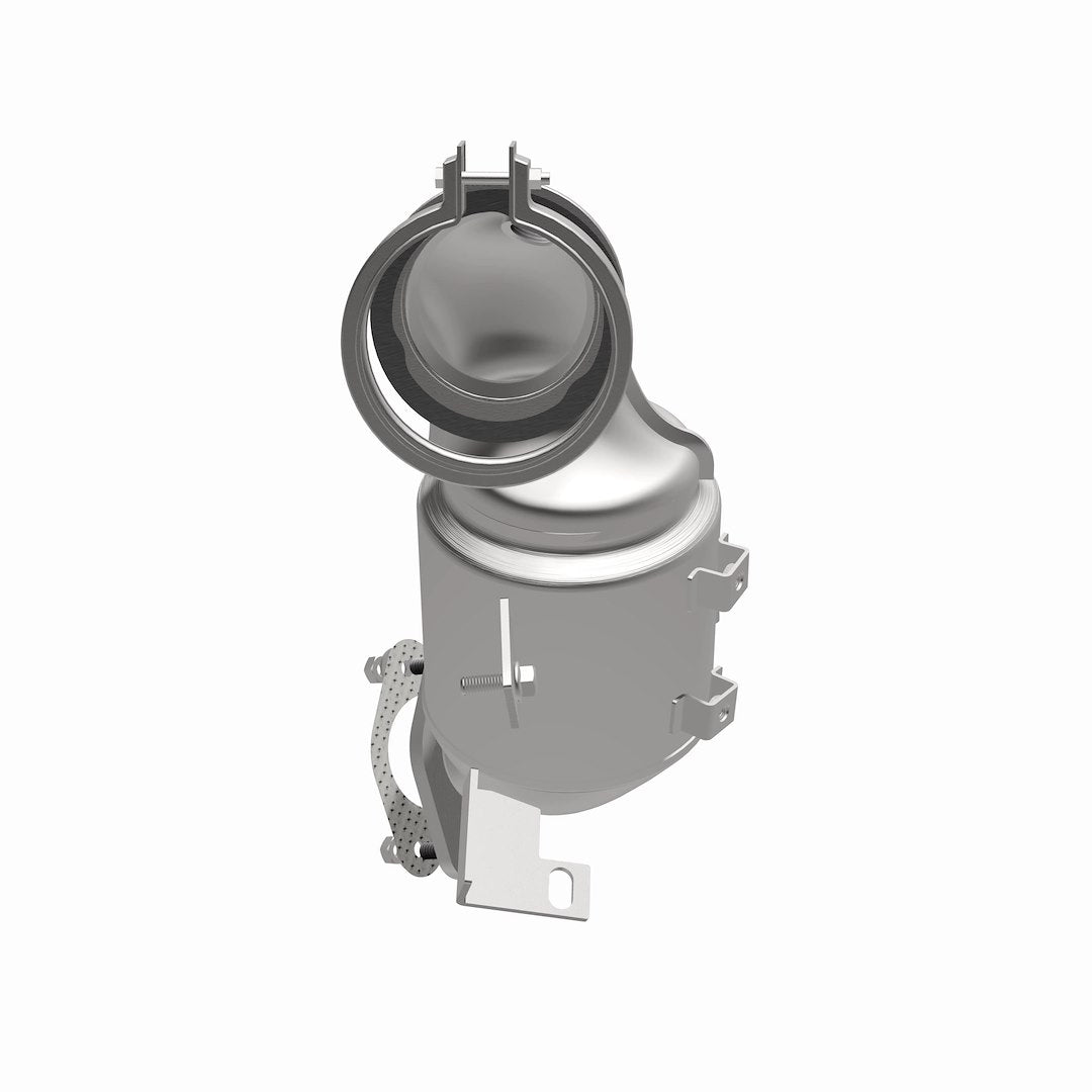 MagnaFlow Exhaust Products 280173 Magnaflow 48 State Converter  - Catalytic Converter; Direct-Fit OEM Grade; Stainless Steel Case; Clamp-On Inlet; Bolt-On Outlet; 14 Inch Overall Length; With Clamp/ Gasket/ Nut/ Washer/ Bolt