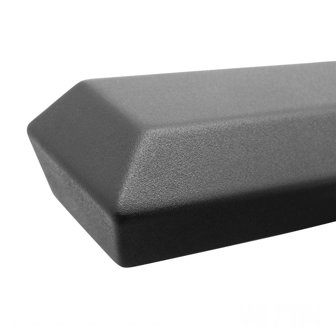 Westin 5613525 Automotive 56-13525 - Nerf Bar; HDX; With Drop Down Steps; 3 Inch Square Straight; Powder Coated; Black; Mild Steel; With Welded End Caps; Rocker Panel Mount