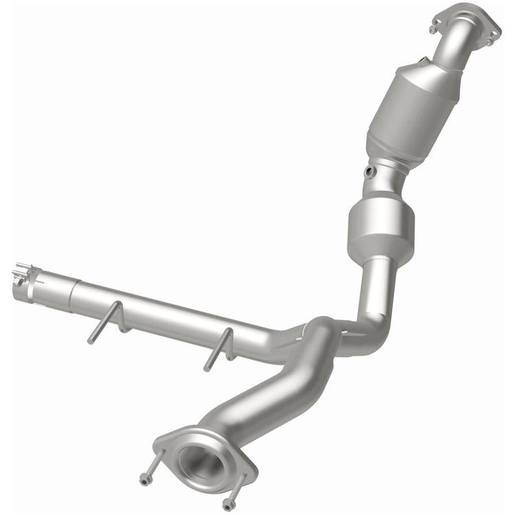MagnaFlow Exhaust Products 280758 Magnaflow 48 State Converter  - Catalytic Converter; OEM Grade; Stainless Steel Case; Single Bolt-On Inlet; Single Bolt-On Outlet; 40-1/2 Inch Overall Length; With Band Clamp/ Hanger/ Two Bolts/ Four Nuts