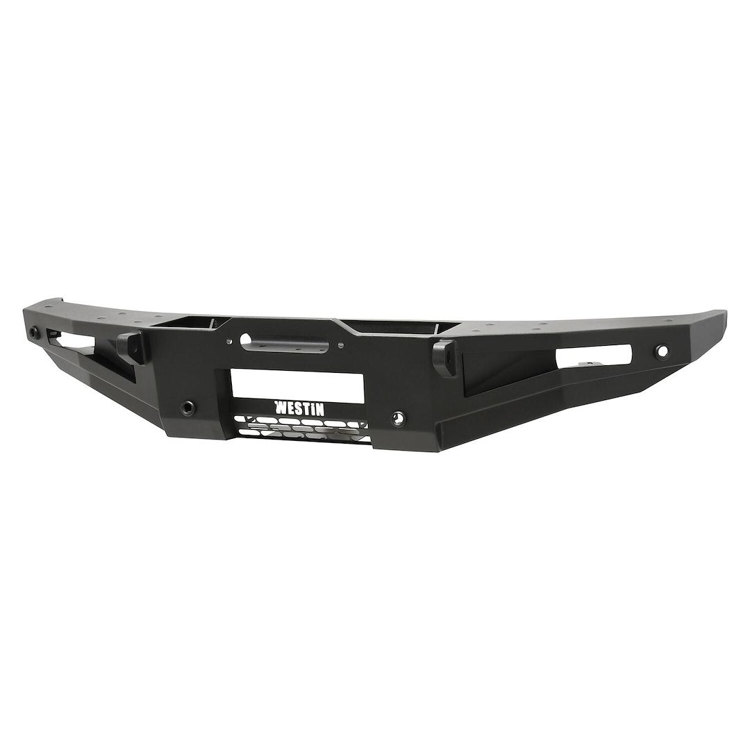 Westin 59711255 Automotive 59-711255 - Bumper; XTS; One Piece Design; Direct-Fit; Mounting Hardware Included; Without Grille Guard; Accommodates 8000 To 12000 Pound Winches; With D-Ring Mount; With Fog Light Cutouts; Textured Powder Coat; Black; Steel