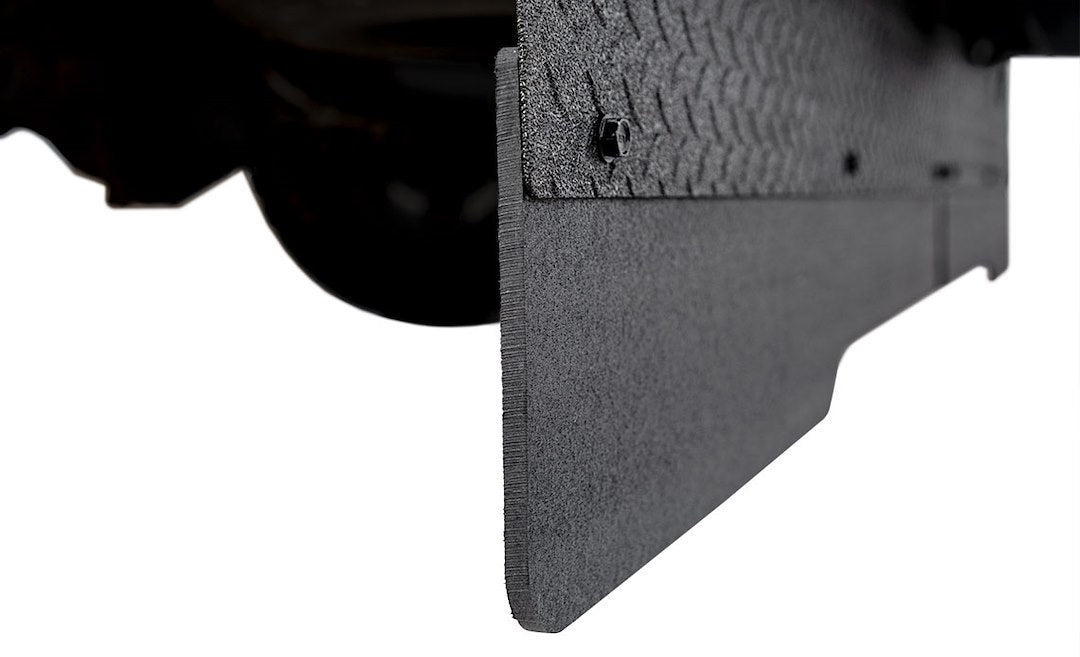 ACI H1010029 ACCESS Covers  - Mud Flap; Rockstar; Direct-Fit; Single; Flat; Without Logo; Diamond Mist; Black; Composite Rubber; Screw On; With Anti-Sail Brackets; With Corrosion Resistant Frame