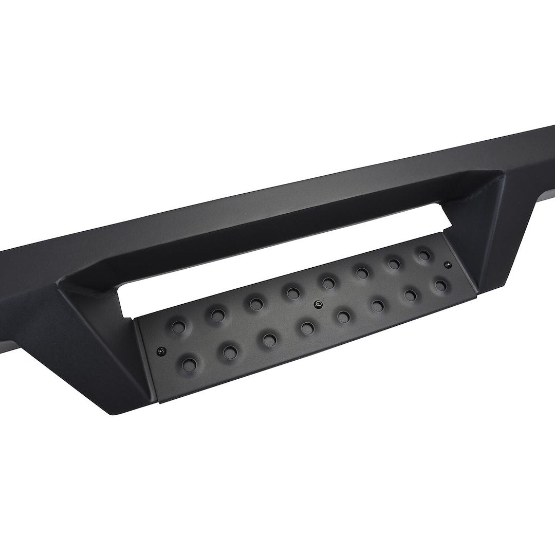 Westin 5614225 Automotive 56-14225 - Nerf Bar; HDX; With Drop Down Steps; 3 Inch Square Straight; Textured Powder Coat; Black; Steel; With Welded End Caps; Rocker Panel Mount