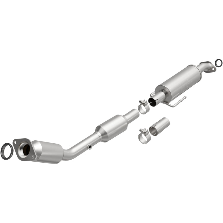 MagnaFlow Exhaust Products 280112 Magnaflow 48 State Converter  - Catalytic Converter; OEM Grade; Stainless Steel Case; Single Bolt-On Inlet; Single Bolt-On Outlet; 58-1/2 Inch Overall Length; With Two Donut Gaskets/ Two Clamps/ Pipe Extension/ Hangers