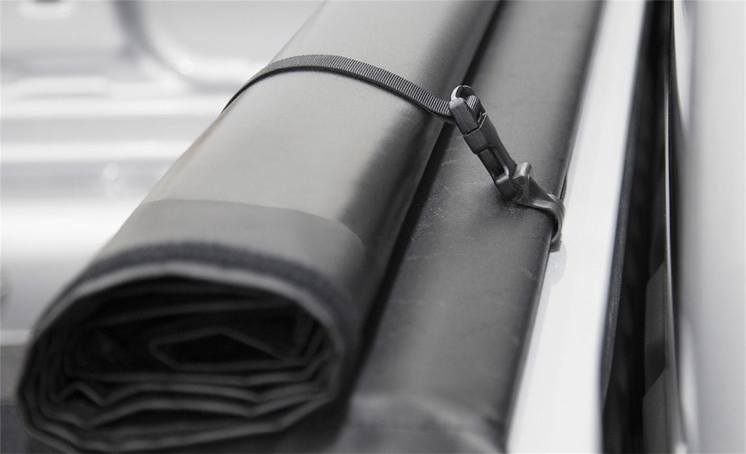 ACCESS 42479 Covers  - Tonneau Cover; Lorado®; Soft Roll-Up Hook And Loop; Low Profile; Black; Vinyl; Lockable Using Tailgate Handle Lock; Not Compatible With Tool Box; With Nylon Straps And Clamps