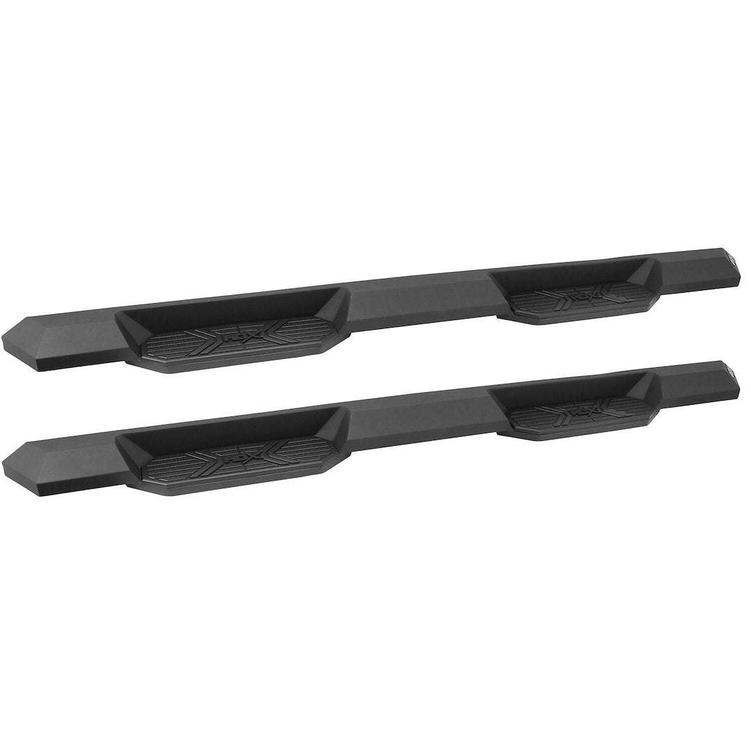 Westin 5622775 Automotive 56-22775 - Nerf Bar; HDX Xtreme; With Step Pads; 3 Inch Square Straight; Textured Powder Coat; Black; Steel; With Welded End Caps; Rocker Panel Mount