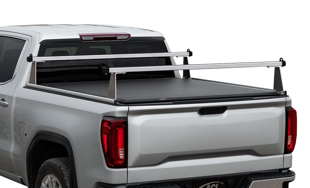 EZ Wheeler F4010092 ACCESS Covers  - Ladder Rack; ADARAC M-Series; 500 Pound Capacity; Stake Pocket Mount; Direct-Fit; 12 Inch Height; Aluminum; Matte Black