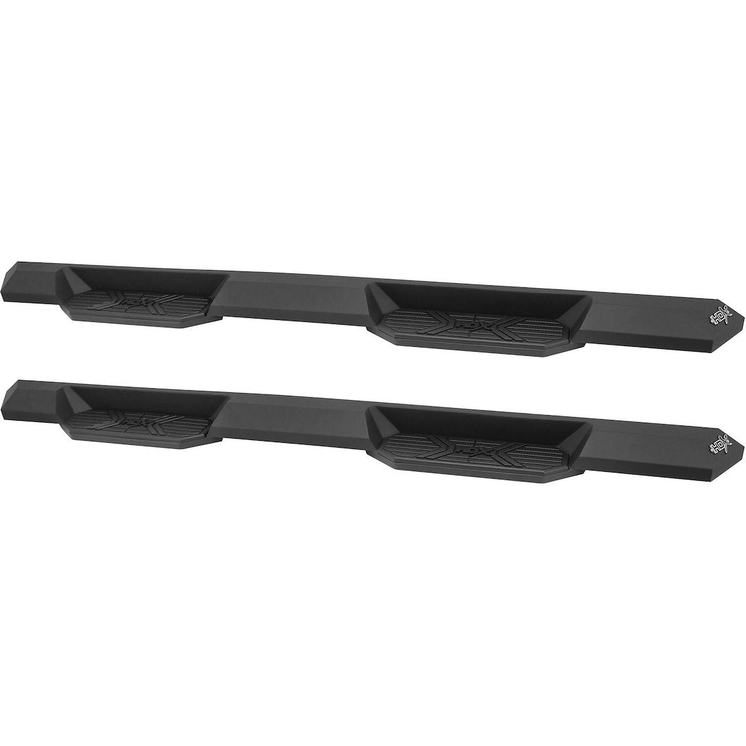 Westin 5622775 Automotive 56-22775 - Nerf Bar; HDX Xtreme; With Step Pads; 3 Inch Square Straight; Textured Powder Coat; Black; Steel; With Welded End Caps; Rocker Panel Mount