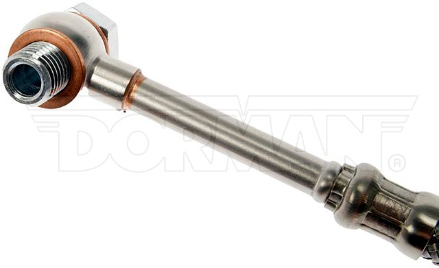 Dorman 667509 (OE Solutions) 667-509 - Turbocharger Oil Feed Line; OE Solutions™; OE Replacement; Aluminum; 11 Inch Length; With Two Banjo Bolt And Washers