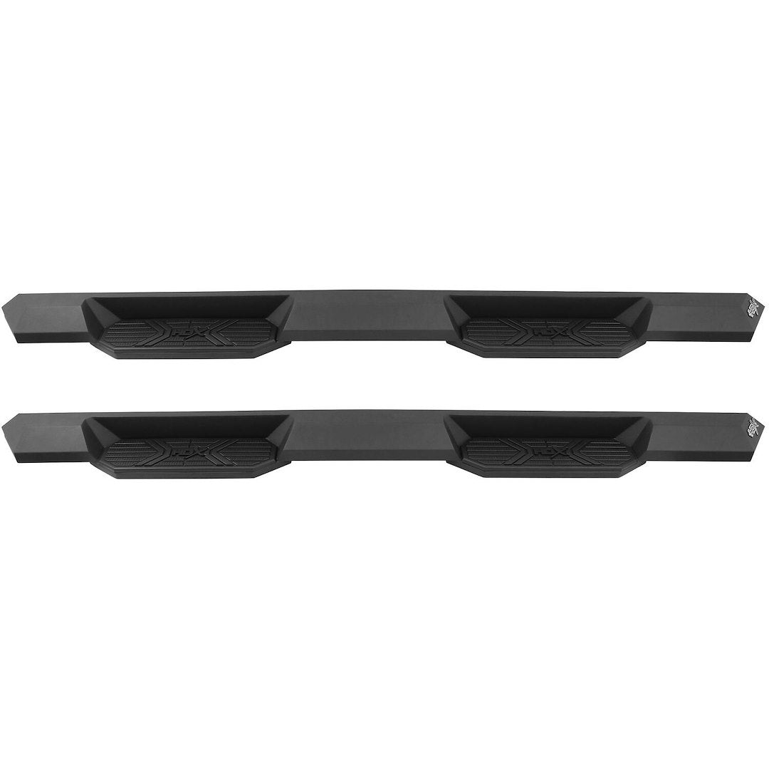 Westin 5623945 Automotive 56-23945 - Nerf Bar; HDX Xtreme; With Step Pads; 3 Inch Square Straight; Textured Powder Coat; Black; Steel; With Welded End Caps; Rocker Panel Mount