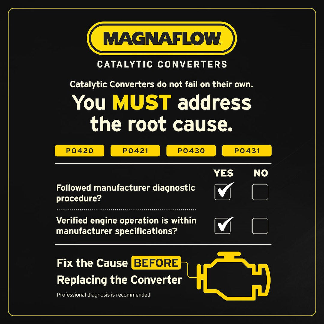 MagnaFlow Exhaust Products 280117 Magnaflow 48 State Converter  - Catalytic Converter; OEM Grade; Stainless Steel Case; Single Bolt-On Inlet; Single Bolt-On Outlet; 82-3/4 Inch Overall Length; With 2 Crush Ring Gasket/ 1-3/4 In Band Clamp/ Hangers
