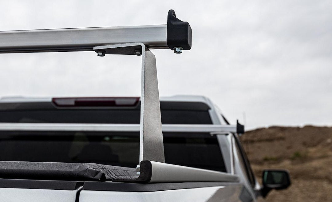 ACCESS F4010082 Covers  - Ladder Rack; ADARAC M-Series; 500 Pound Capacity; Stake Pocket Mount; Direct-Fit; 12 Inch Height; Matte Black; Aluminum