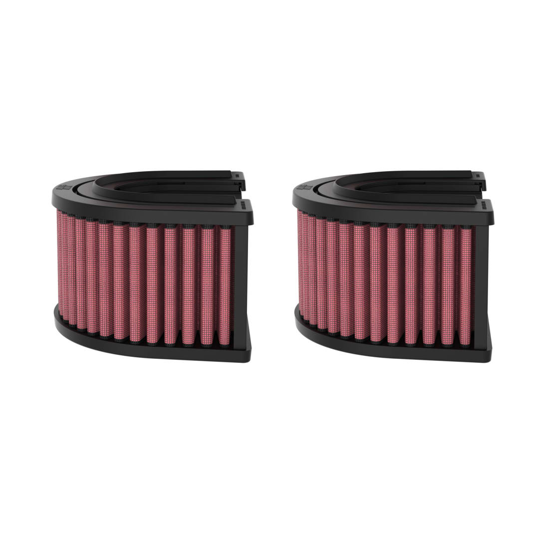 K&N Engineering E0631 K & N Filters E-0631 - Air Filter; Washable; Red; Cotton Gauze; 5.156 Inch Height; Set Of 2