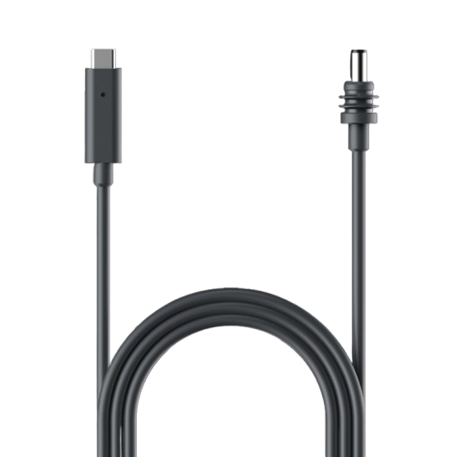 Starlink 19127109 KVH 19-1271-09 - Satellite Network Terminal Power Cable; ™ Mini; For Use With  Mini Satellite Network Terminal; Detachable USB-C DC Barrel Cable; 5 Meter Length; Black; With LED Indicate Light; Needed 100 Watt Power Source