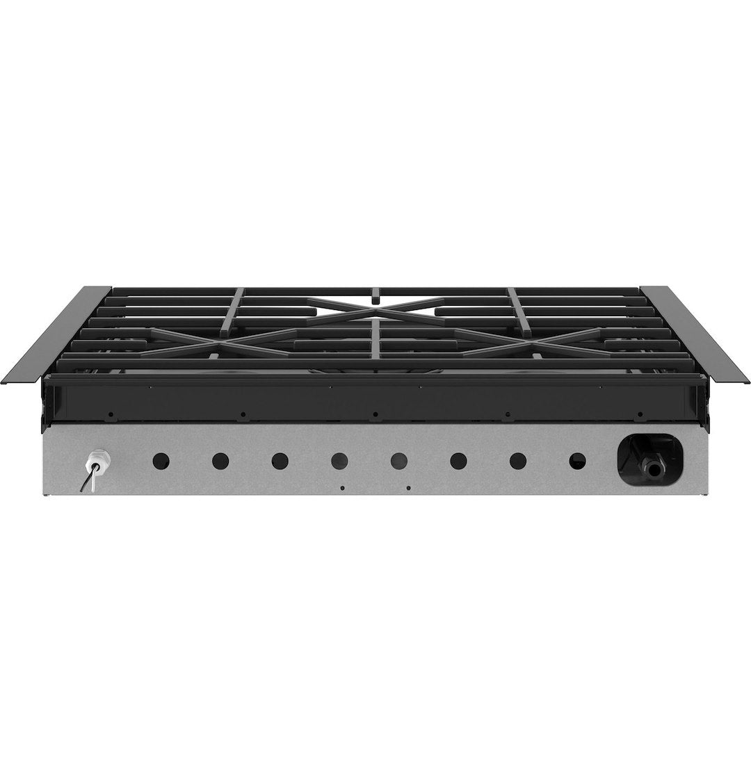 Profile PLU621RTSS GE Appliances  - Stove; GE ™; Cooktop; Black/ Gray; 21.53 Inch Width x 4.03 Inch Height x 21 Inch Depth; Electronic Ignition; 8000 BTU Front Burner/ Two 6500 BTU Rear Burners; 3 Burner; With Removable Grates For Quick Cleaning