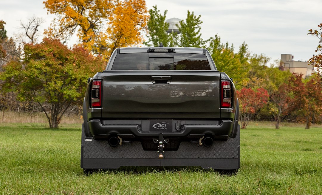 ROCKSTAR H1010049 ACCESS Covers  - Mud Flap; ; Direct-Fit; Single; Flat; With Logo; Diamond Mist; Black; Composite Rubber; Screw On; With Anti-Sail Brackets; With Corrosion Resistant Frame