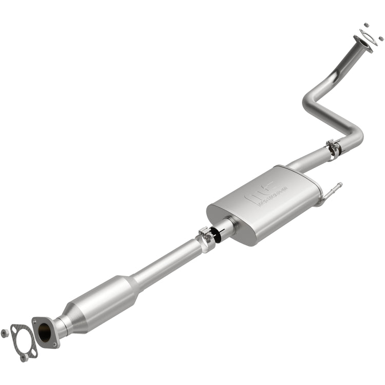 MagnaFlow Exhaust Products 280578 Magnaflow 48 State Converter  - Catalytic Converter; OEM Grade; Stainless Steel Case; Single Bolt-On Inlet; Single Bolt-On Outlet; 81 Inch Overall Length; With Two Flange Gaskets/ Two Torca Clamps/ Four Nuts/ Hangers
