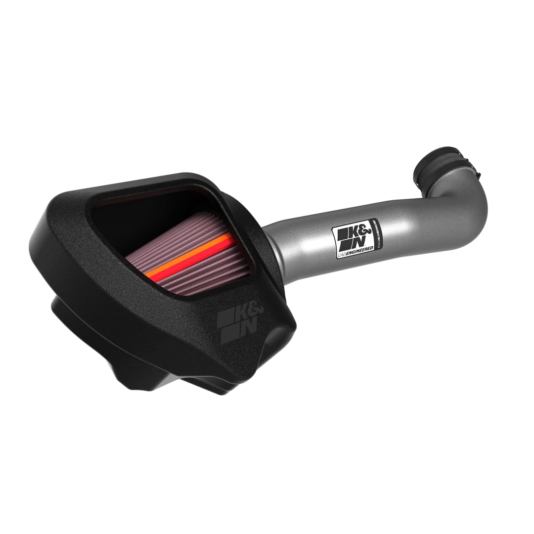 K&N 701566 K & N Filters 70-1566 - Cold Air Intake; NextGen; Silver Aluminum Tube; Red Filter; With Heat Shield