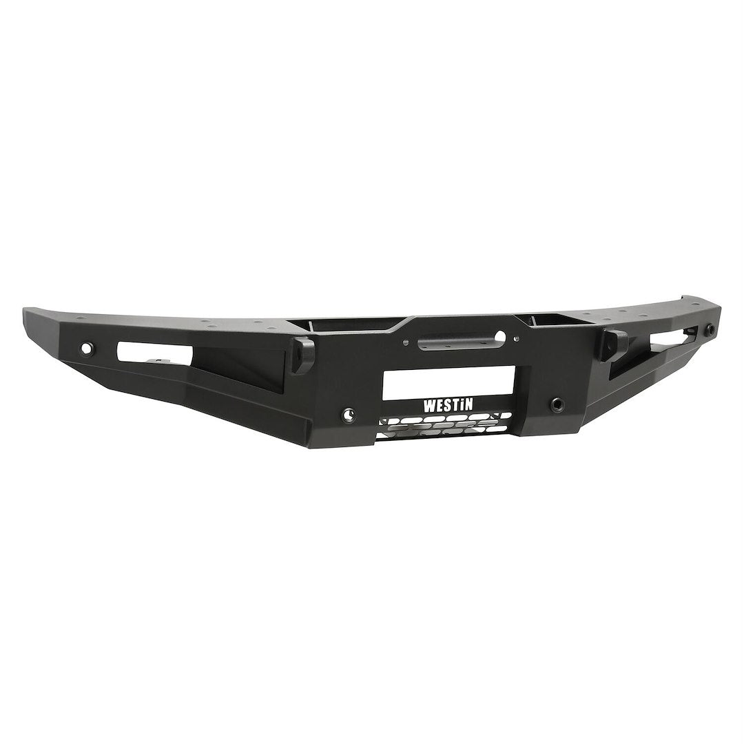 Westin 59711255 Automotive 59-711255 - Bumper; XTS; One Piece Design; Direct-Fit; Mounting Hardware Included; Without Grille Guard; Accommodates 8000 To 12000 Pound Winches; With D-Ring Mount; With Fog Light Cutouts; Textured Powder Coat; Black; Steel