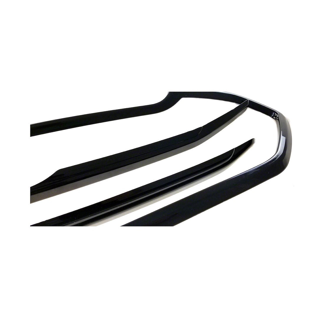 Black Horse Off Road GI492BLK Coast To Coast  - Grille Insert; Tape-On Overlay; 3 Piece; Gloss Black; Plastic
