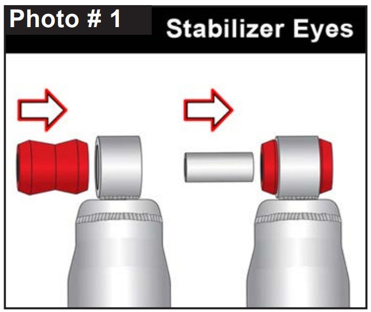 Skyjacker 7140 Suspensions  - Steering Stabilizer; Single; White With Red Boot; Mounts To OE Locations