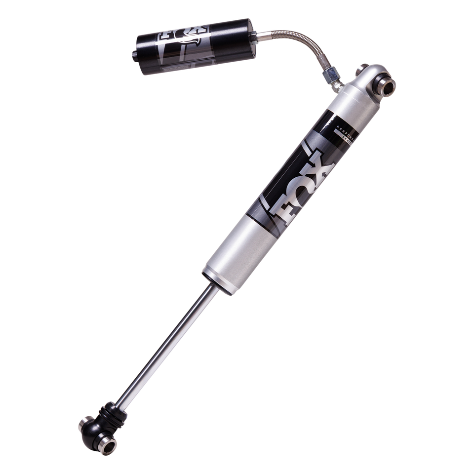FOX Factory 88524270 Fox Shocks 885-24-270 - Shock Absorber; 2.0 Performance Series; Hydraulic/ Nitrogen Gas Charged; With External Reservoir; Limited One Year Warranty; Without Shock Absorber Boots; Silver/ Black; Set Of 2; With Reservoir Clamps