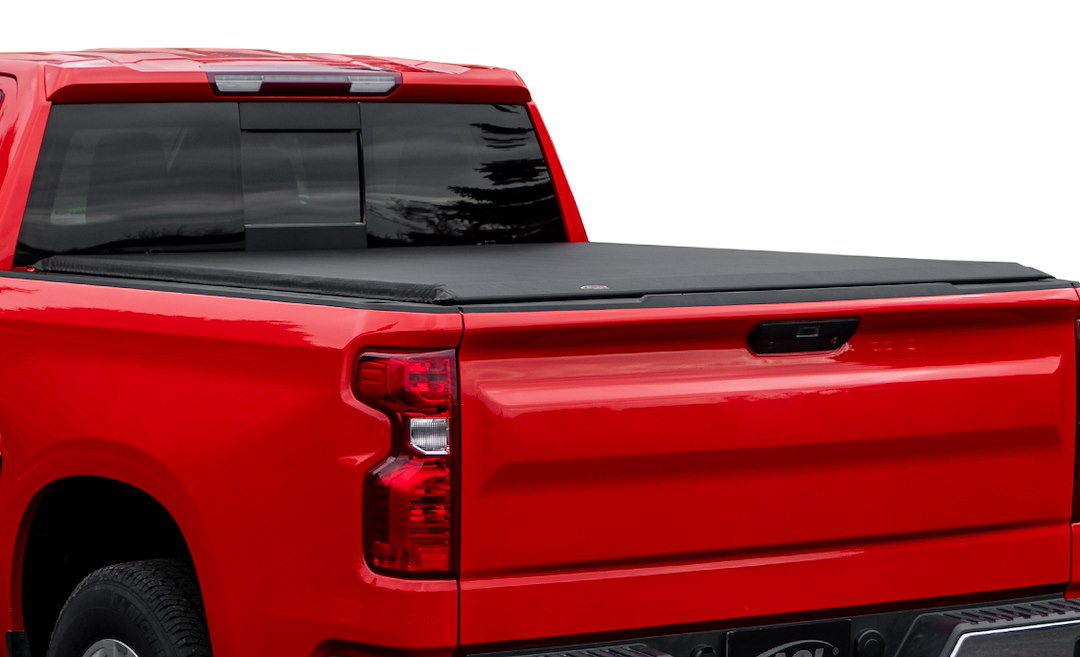 ACI 35319 ACCESS Covers  - Tonneau Cover; LiteRider®; Soft Roll-Up Hook And Loop; Low Profile; Black; Vinyl; Lockable; Not Compatible With Tool Box; With Nylon Straps/ Clamps/ Aluminum Bows/ Rails/ Bars