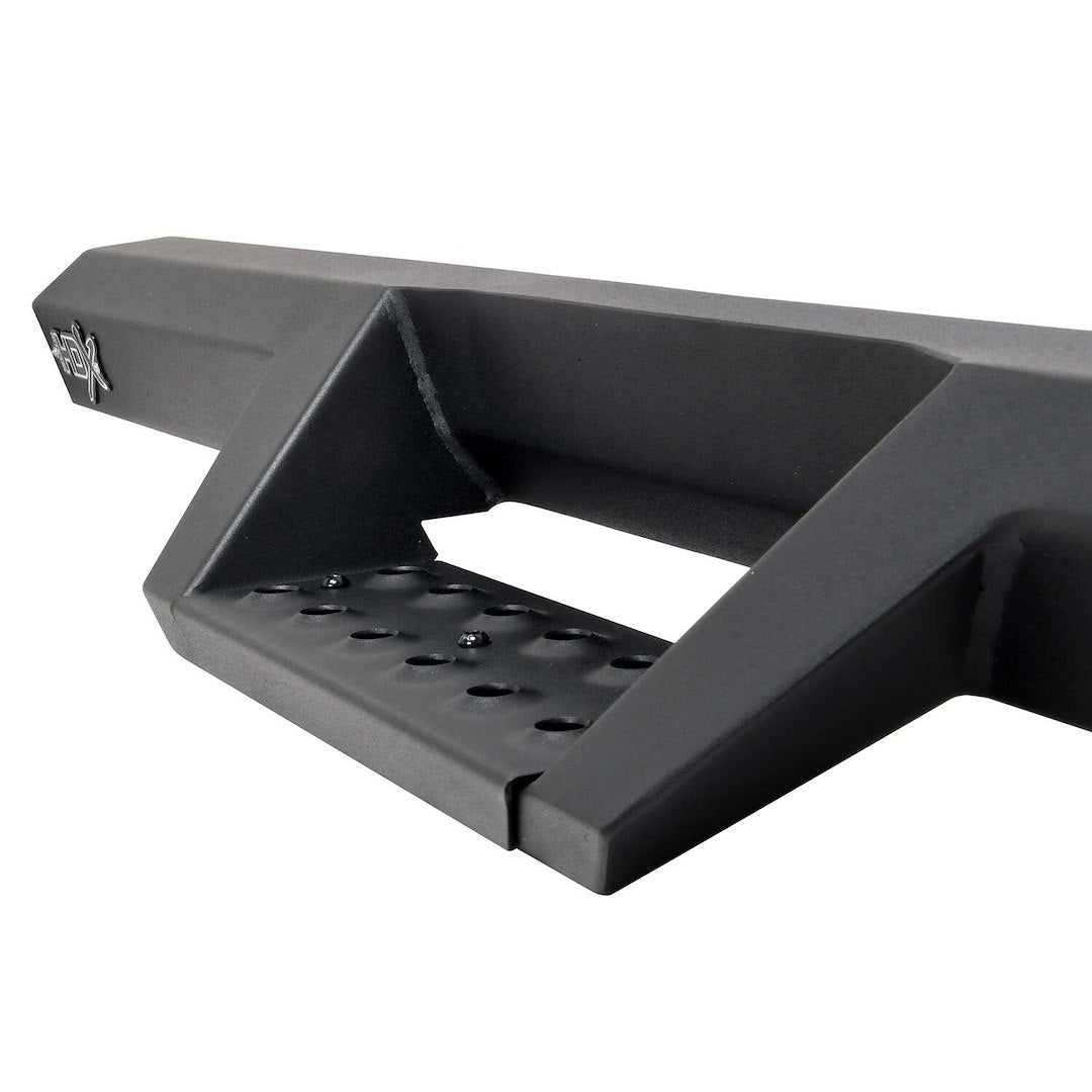 Westin 5612785 Automotive 56-12785 - Nerf Bar; HDX; With Drop Down Steps; Hexagonal Straight; Powder Coated; Textured Black; Steel; With Welded End Caps; Rocker Panel Mount