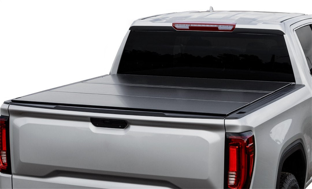 ACI B1050079 ACCESS Covers  - Tonneau Cover; LOMAX®; Hard Fold; Low Profile; 2 Folds/ 3 Panels; Black Matte; Aluminum; Lockable Using Tailgate Handle Lock; Not Compatible With Tool Box