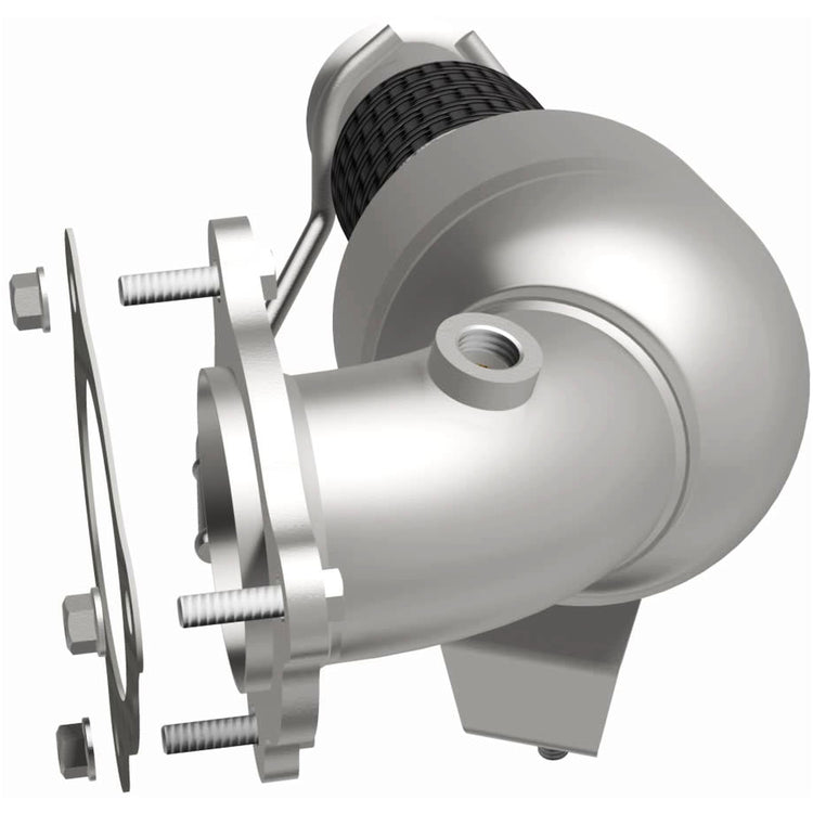 MagnaFlow Exhaust Products 280255 Magnaflow 48 State Converter  - Catalytic Converter; OEM Grade; Stainless Steel Case; Bolt-On Inlet; Clamp-On Outlet; 27 Inch Overall Length; With Three Bolts/ Three Nuts/ Gasket/ Hangers