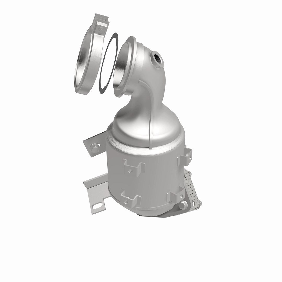 MagnaFlow Exhaust Products 280173 Magnaflow 48 State Converter  - Catalytic Converter; Direct-Fit OEM Grade; Stainless Steel Case; Clamp-On Inlet; Bolt-On Outlet; 14 Inch Overall Length; With Clamp/ Gasket/ Nut/ Washer/ Bolt