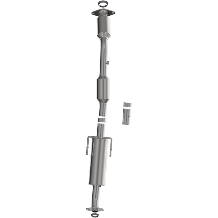 MagnaFlow Exhaust Products 280112 Magnaflow 48 State Converter  - Catalytic Converter; OEM Grade; Stainless Steel Case; Single Bolt-On Inlet; Single Bolt-On Outlet; 58-1/2 Inch Overall Length; With Two Donut Gaskets/ Two Clamps/ Pipe Extension/ Hangers