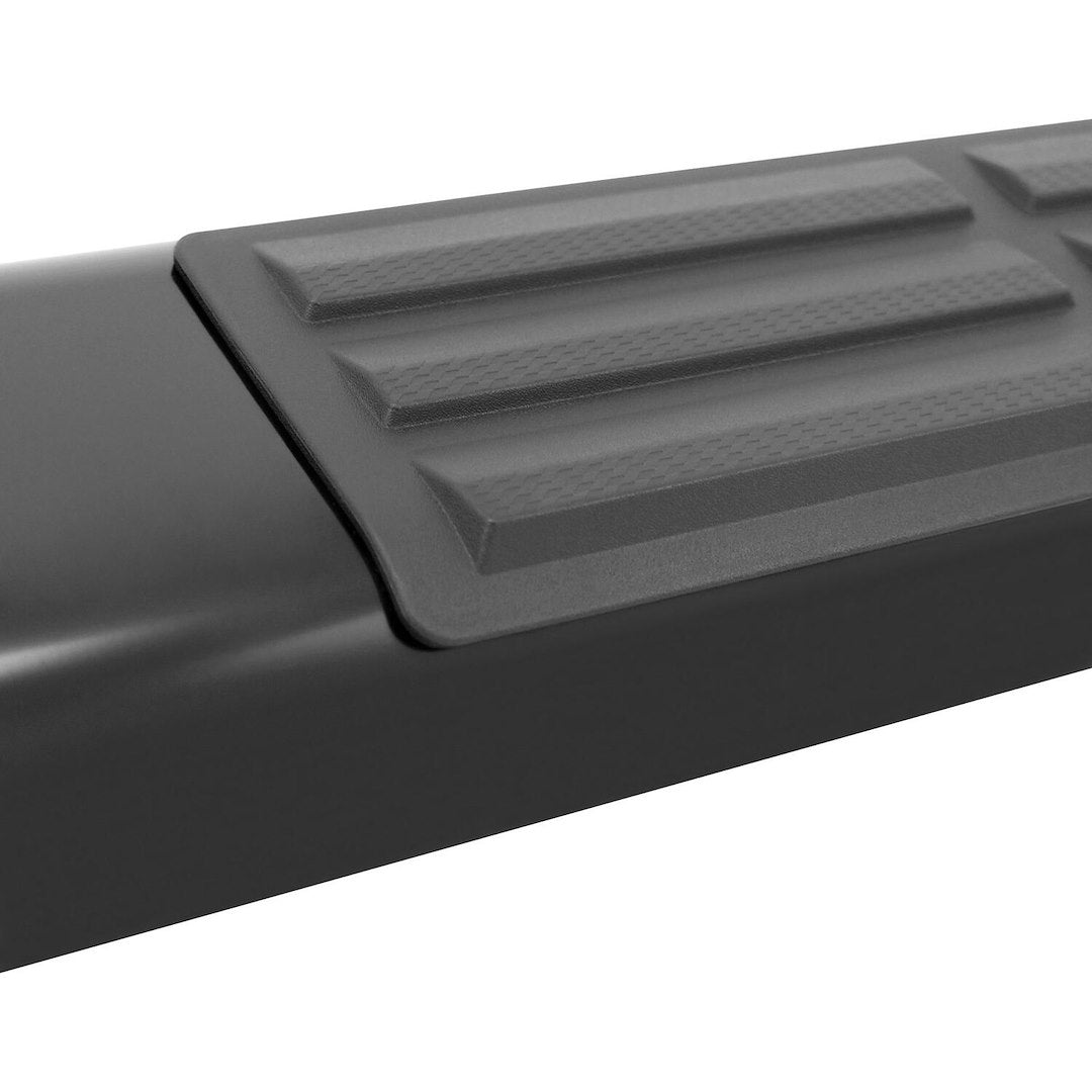 Westin 226025 Automotive 22-6025 - Nerf Bar; Premier; With Step Pads; 6 Inch Oval Straight; Powder Coated; Black; Steel; With Plastic End Caps; Rocker Panel Mount; Requires Mounting Bracket Depending On Application Only If Listed
