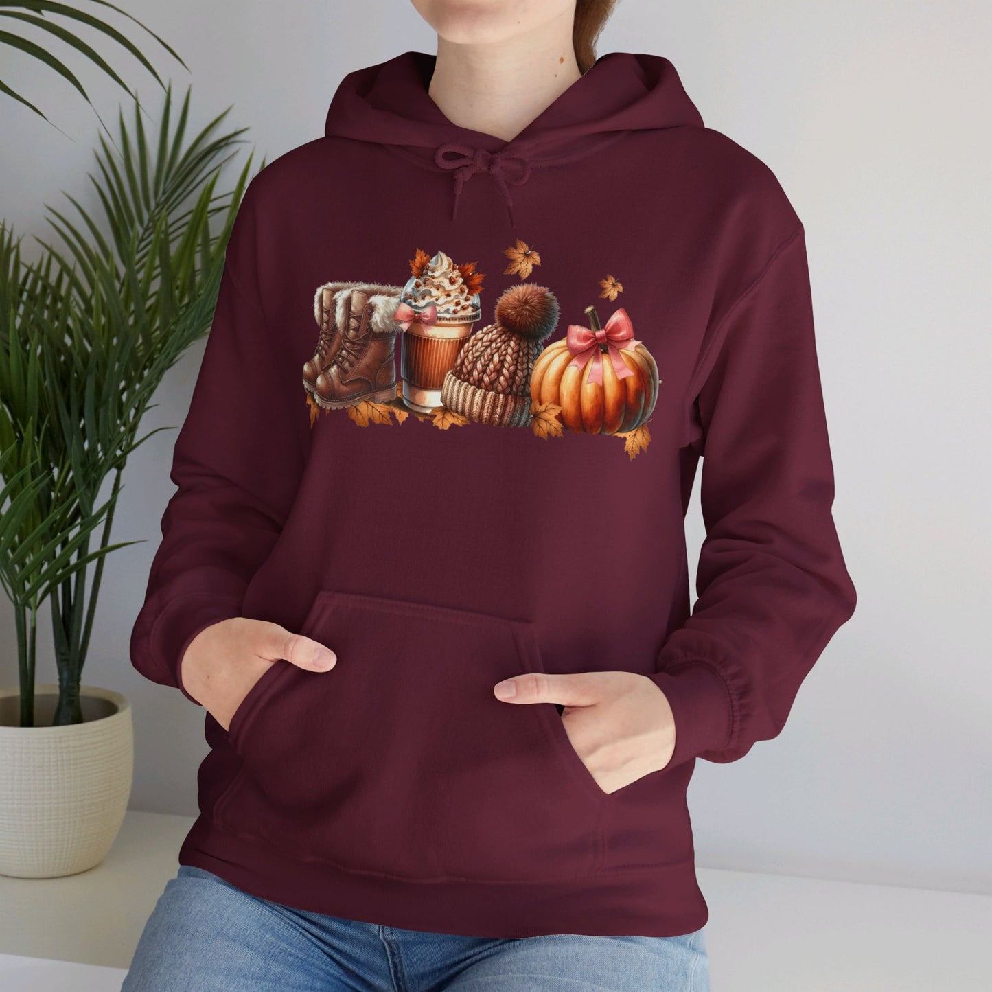 Unisex Fall Hoodie - Cozy Cotton Blend, Stylish & Warm, Perfect for Autumn Days - Soft and Comfortable Fit