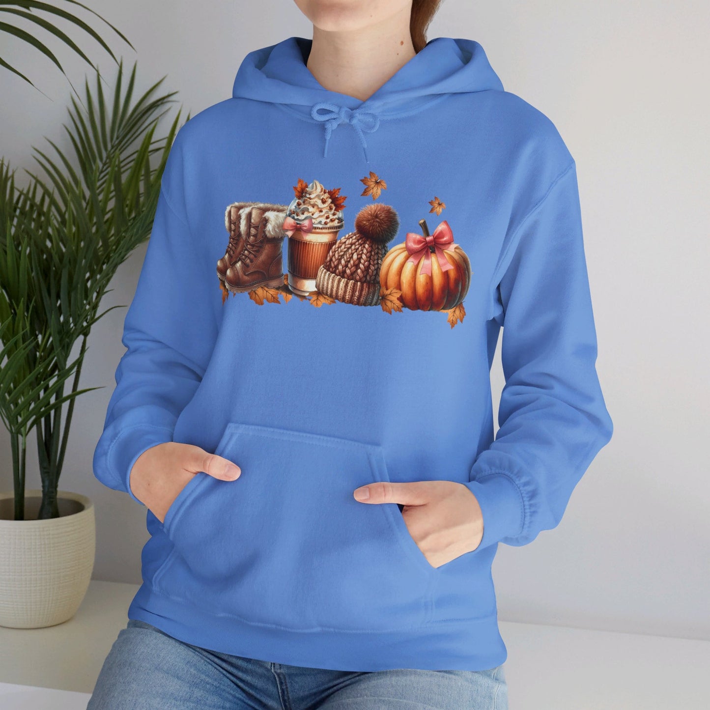 Unisex Fall Hoodie - Cozy Cotton Blend, Stylish & Warm, Perfect for Autumn Days - Soft and Comfortable Fit