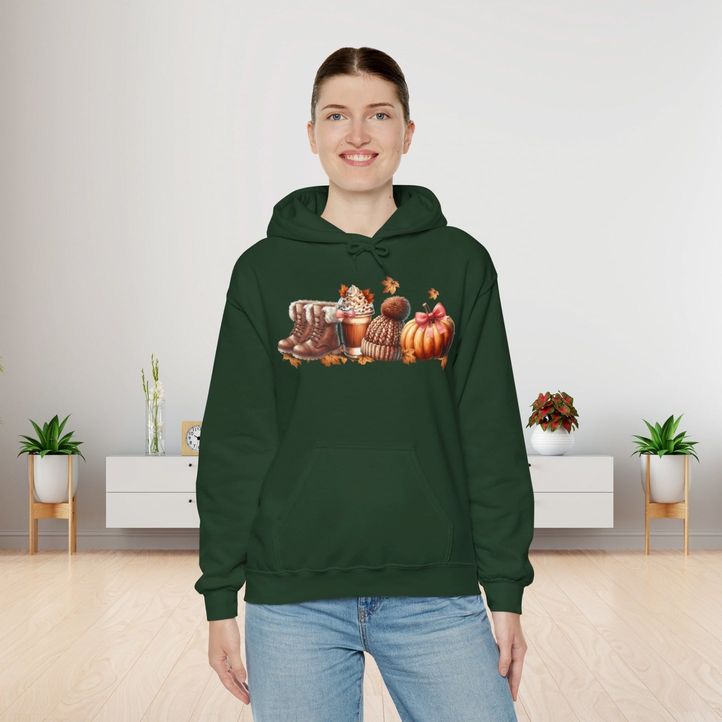 Unisex Fall Hoodie - Cozy Cotton Blend, Stylish & Warm, Perfect for Autumn Days - Soft and Comfortable Fit